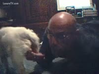 Gay animal sex sucking off a dog